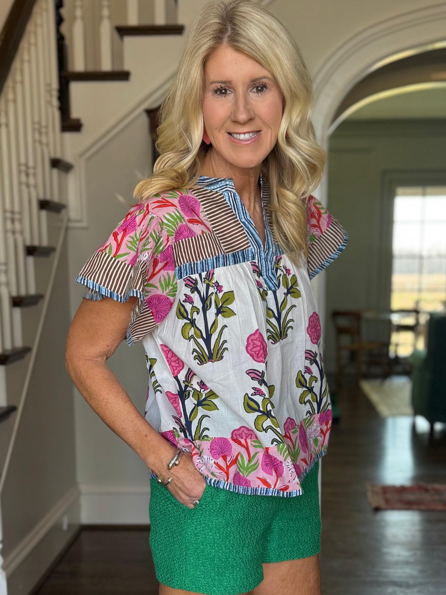 Floral Frenzy top