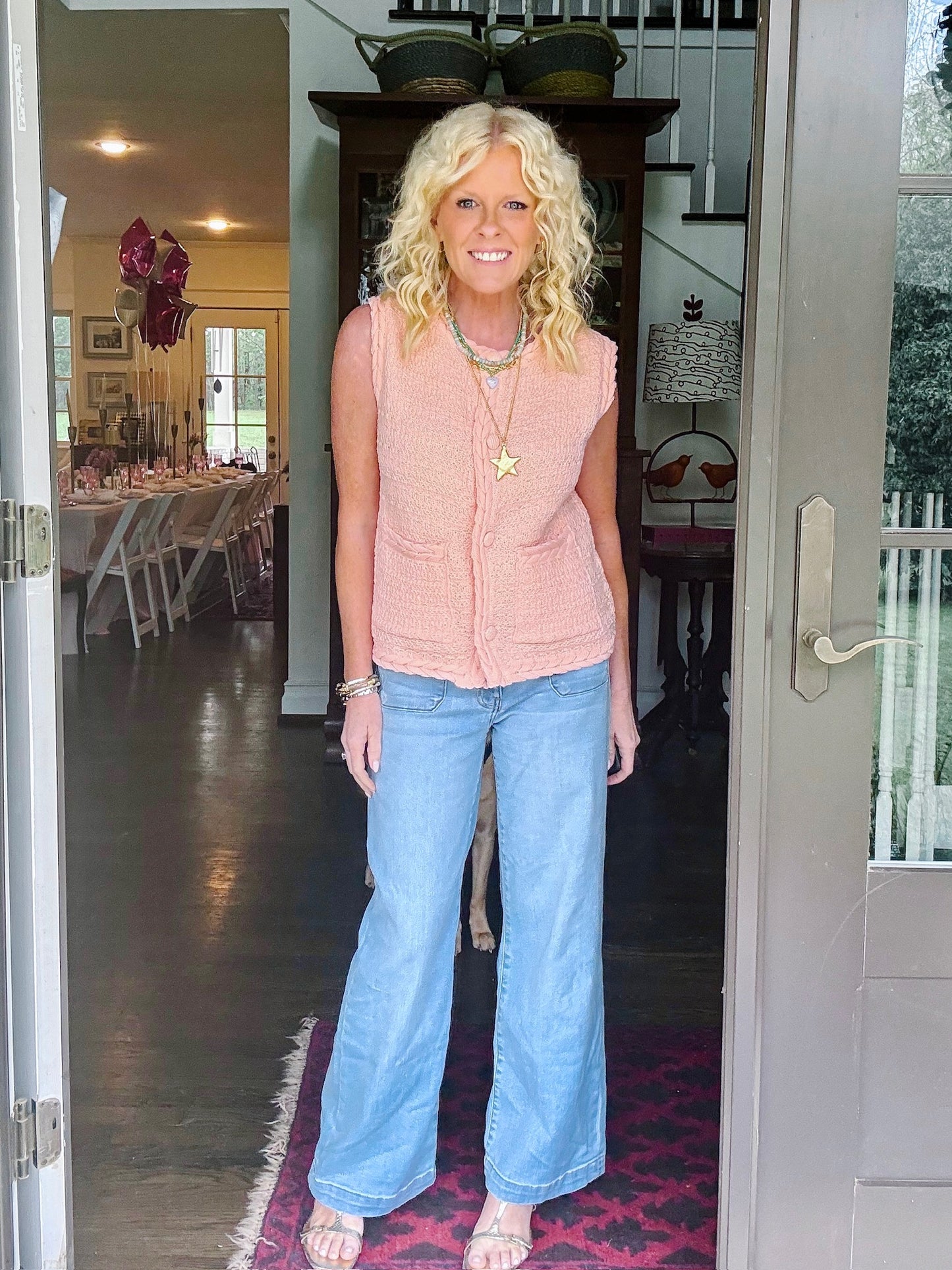Peony Pink vest