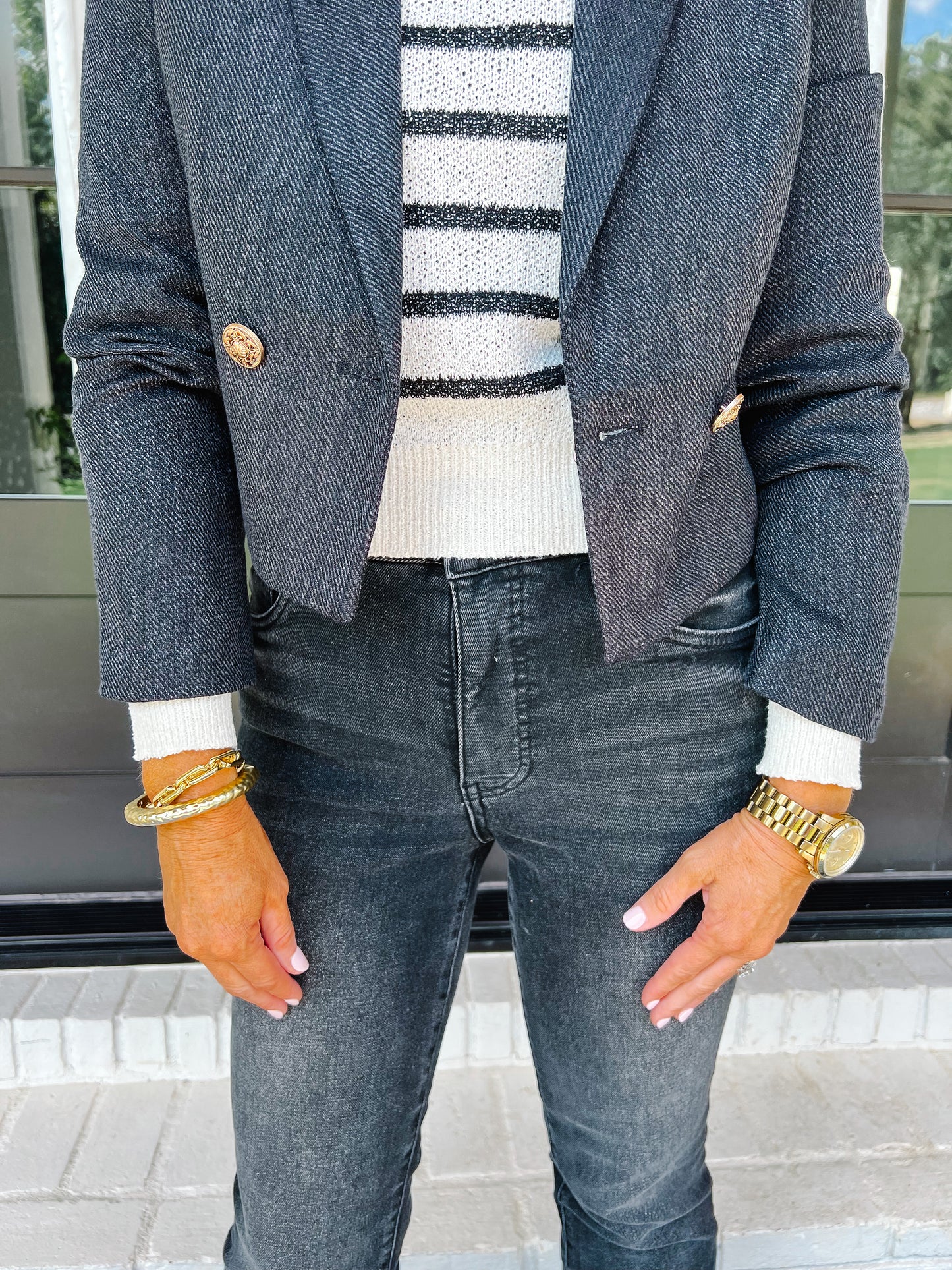 Black washed KUT denim
