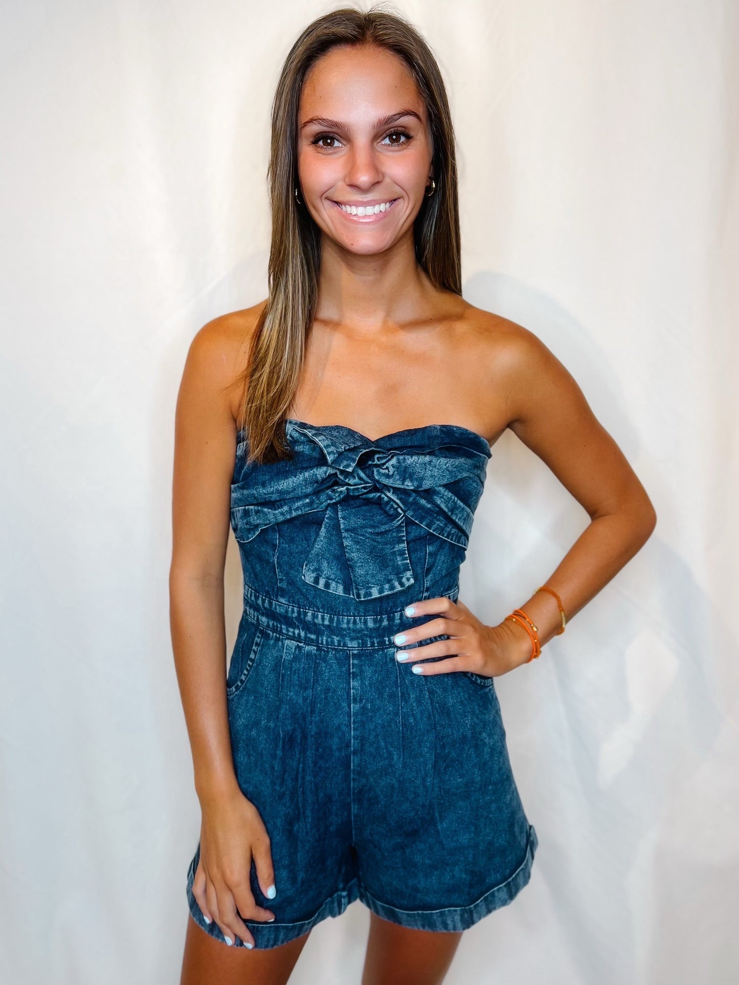 Dainty Denim romper