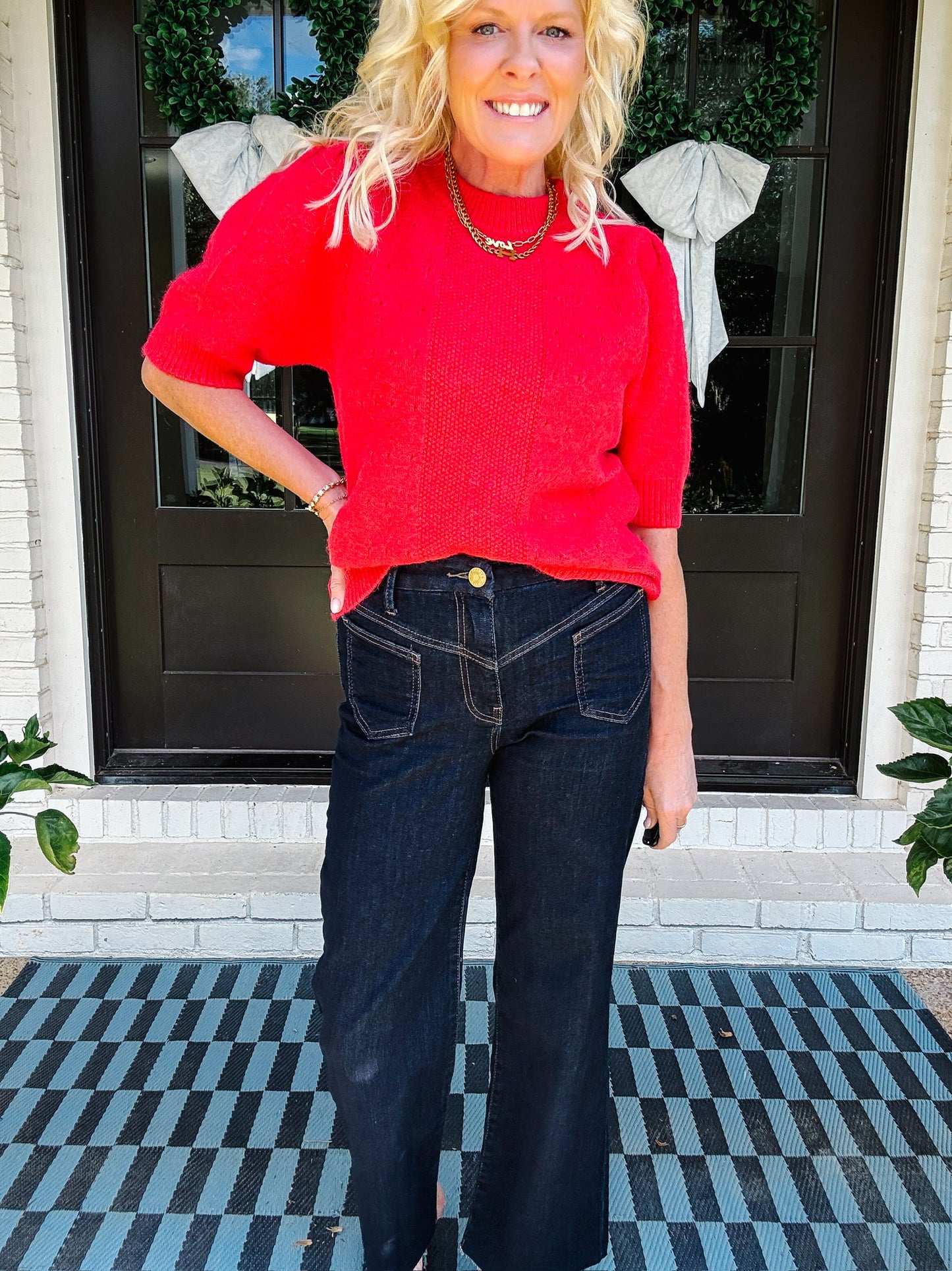 Western Flare cropped KUT denim