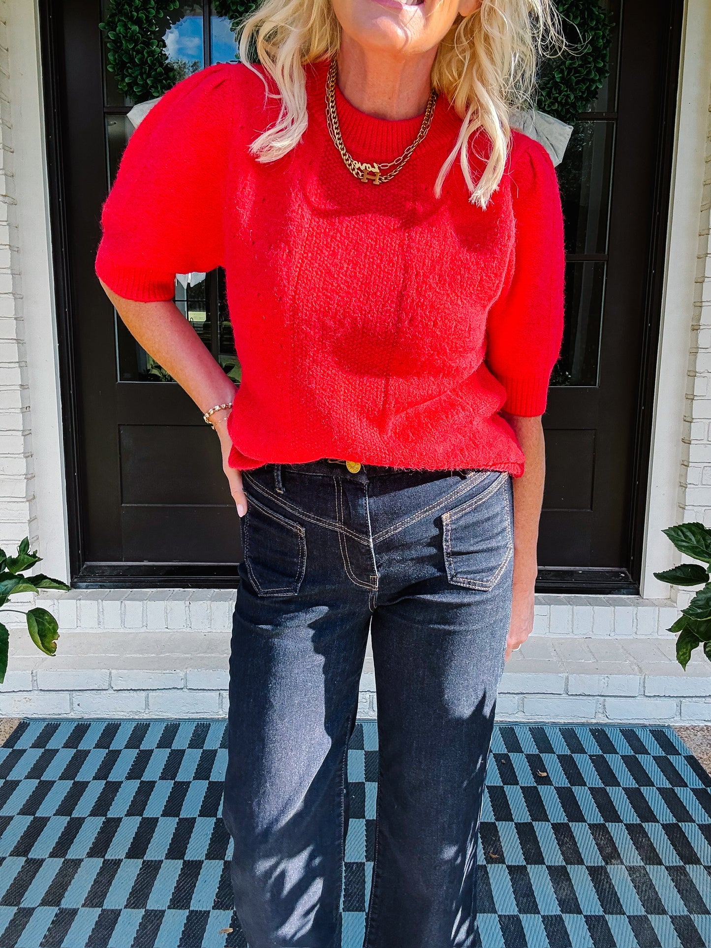 Western Flare cropped KUT denim