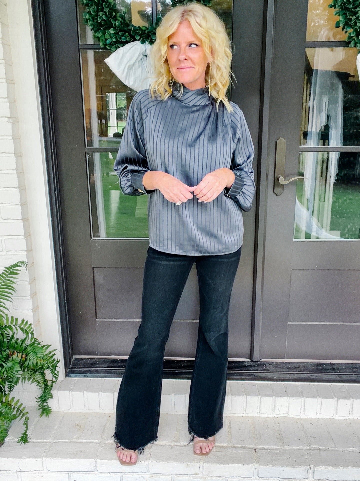 Slate blouse