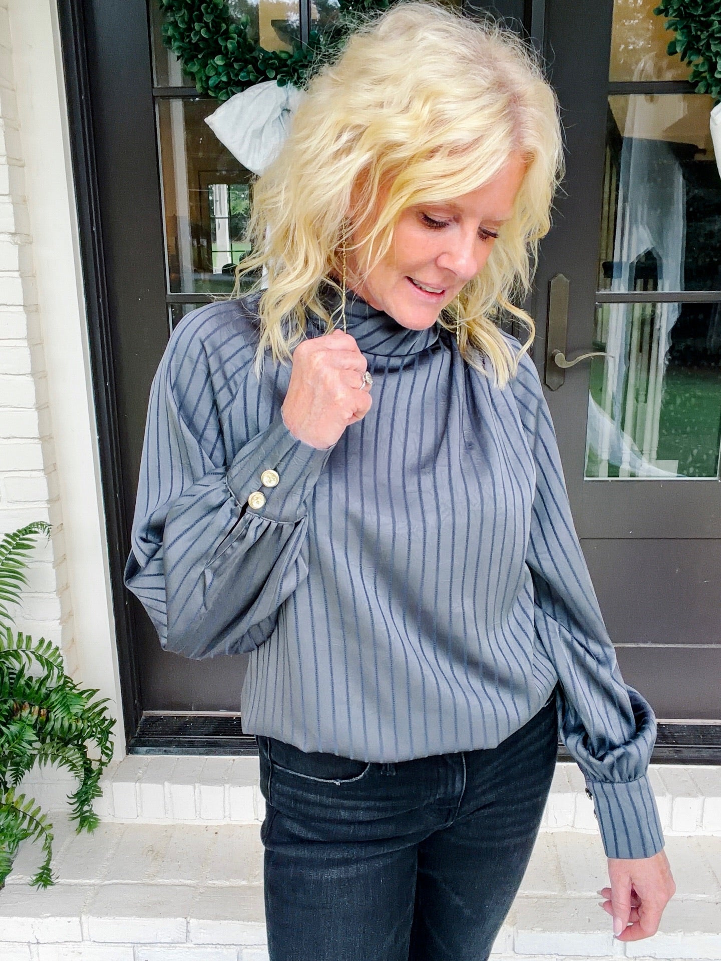 Slate blouse