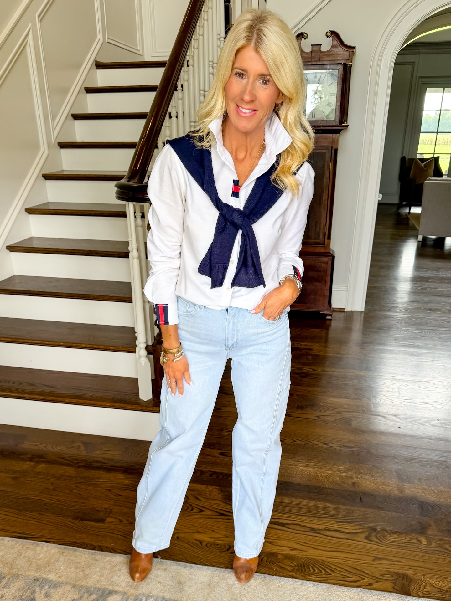Perfect Faux sweater- Navy