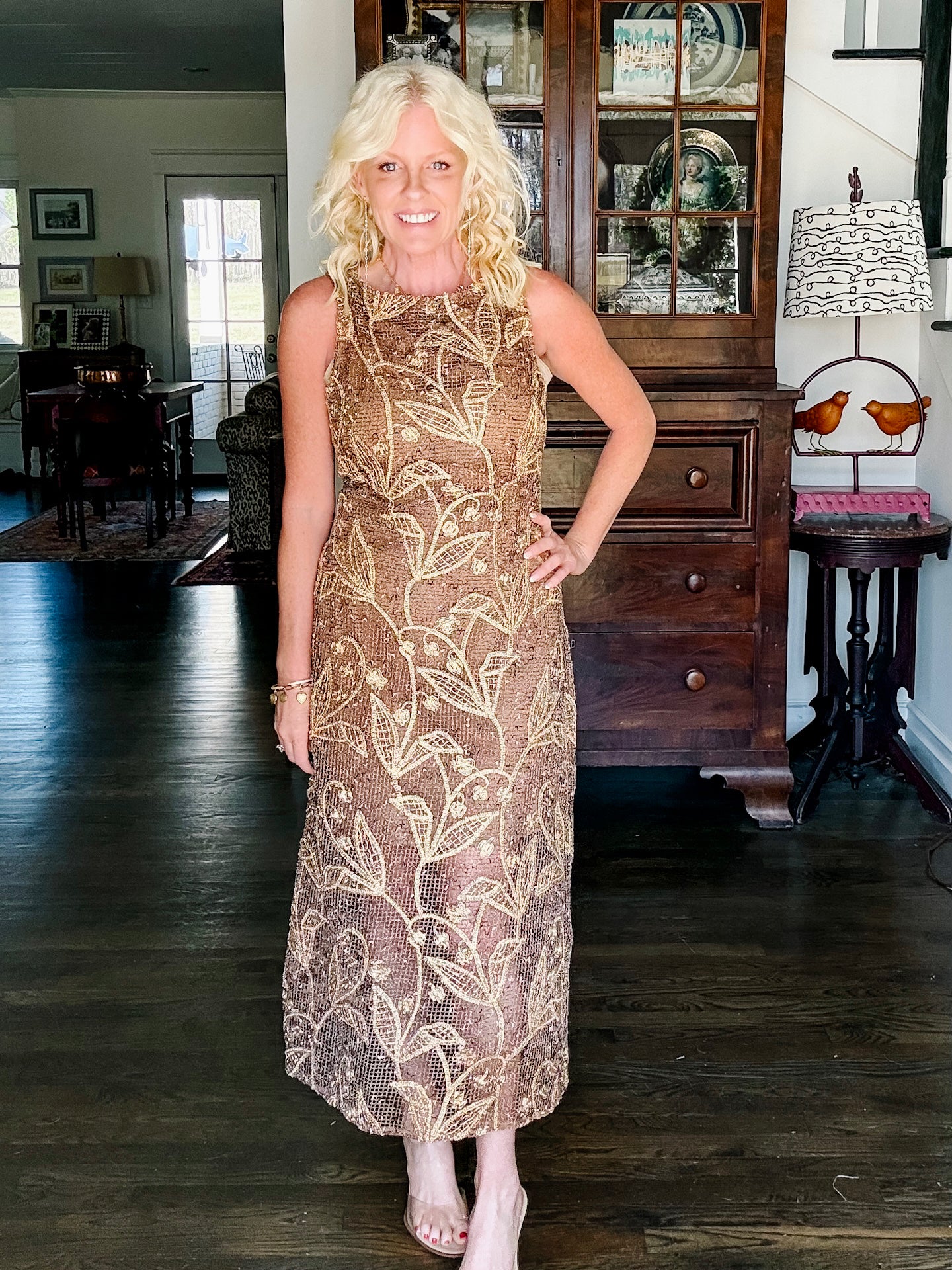 Gold Gala dress