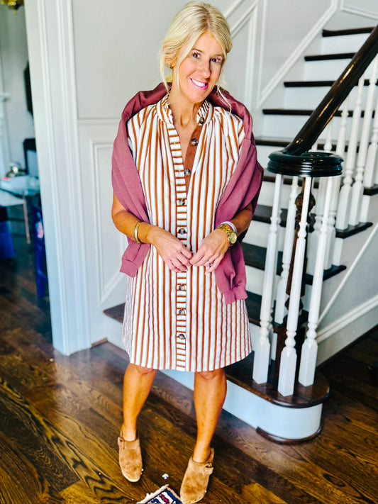 Seasoned Stripe dress