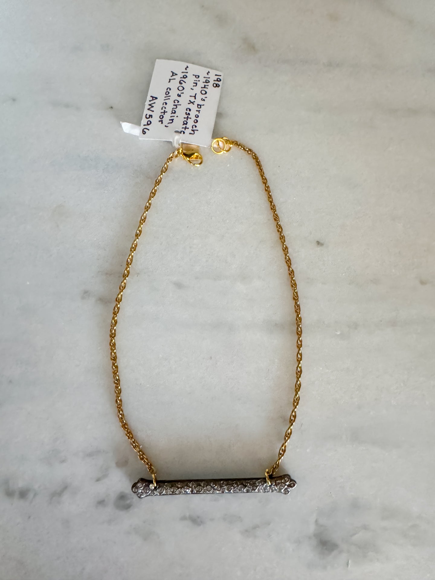 Vintage Bar necklace #2