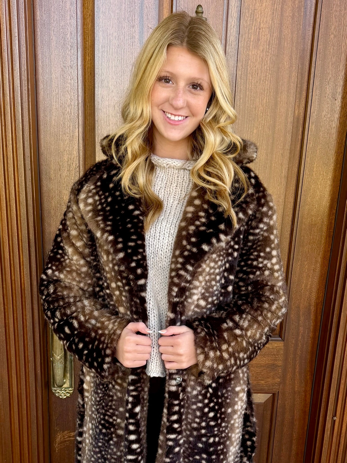 Antelope fur coat
