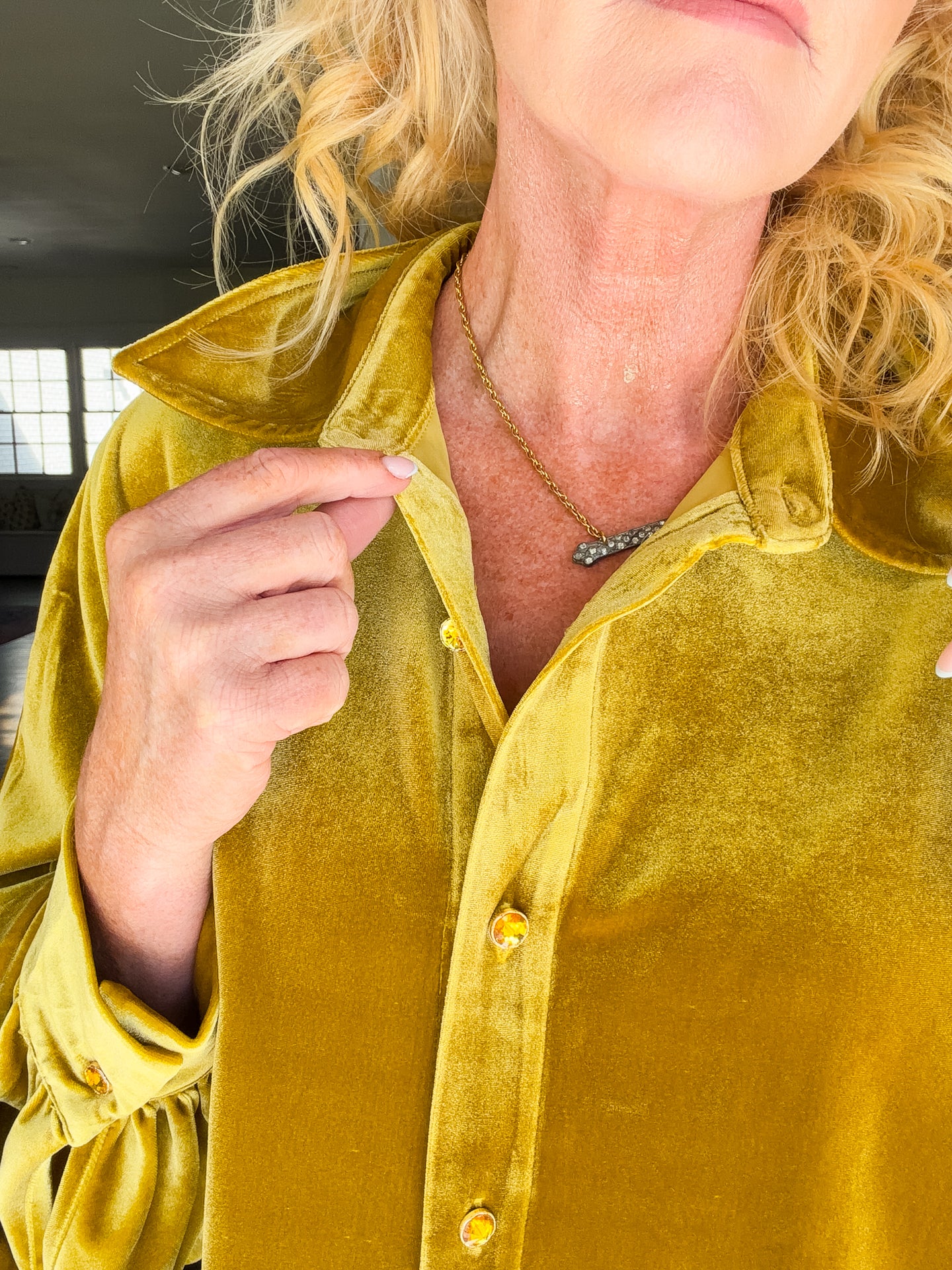 Chartreuse top