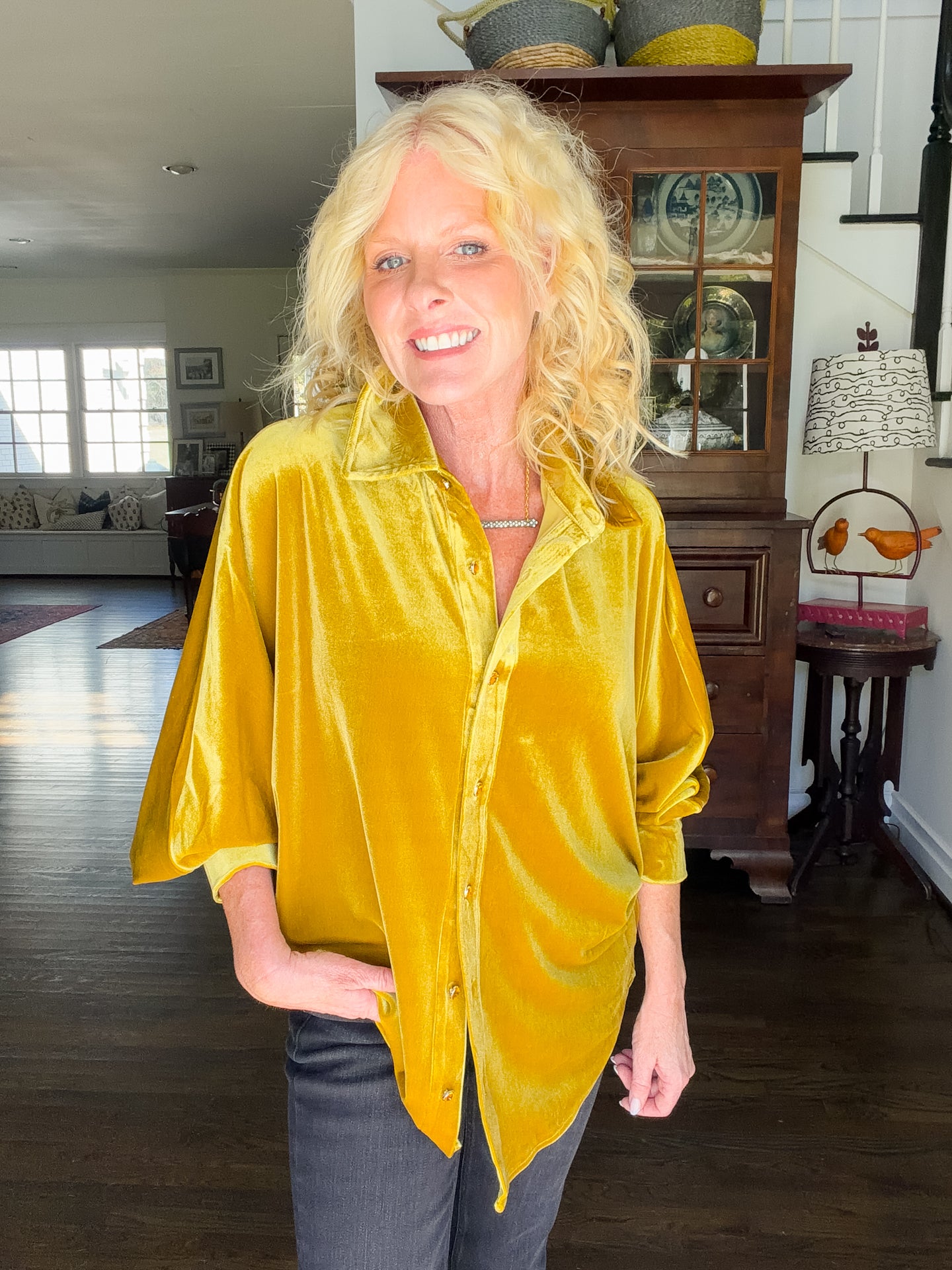 Chartreuse top