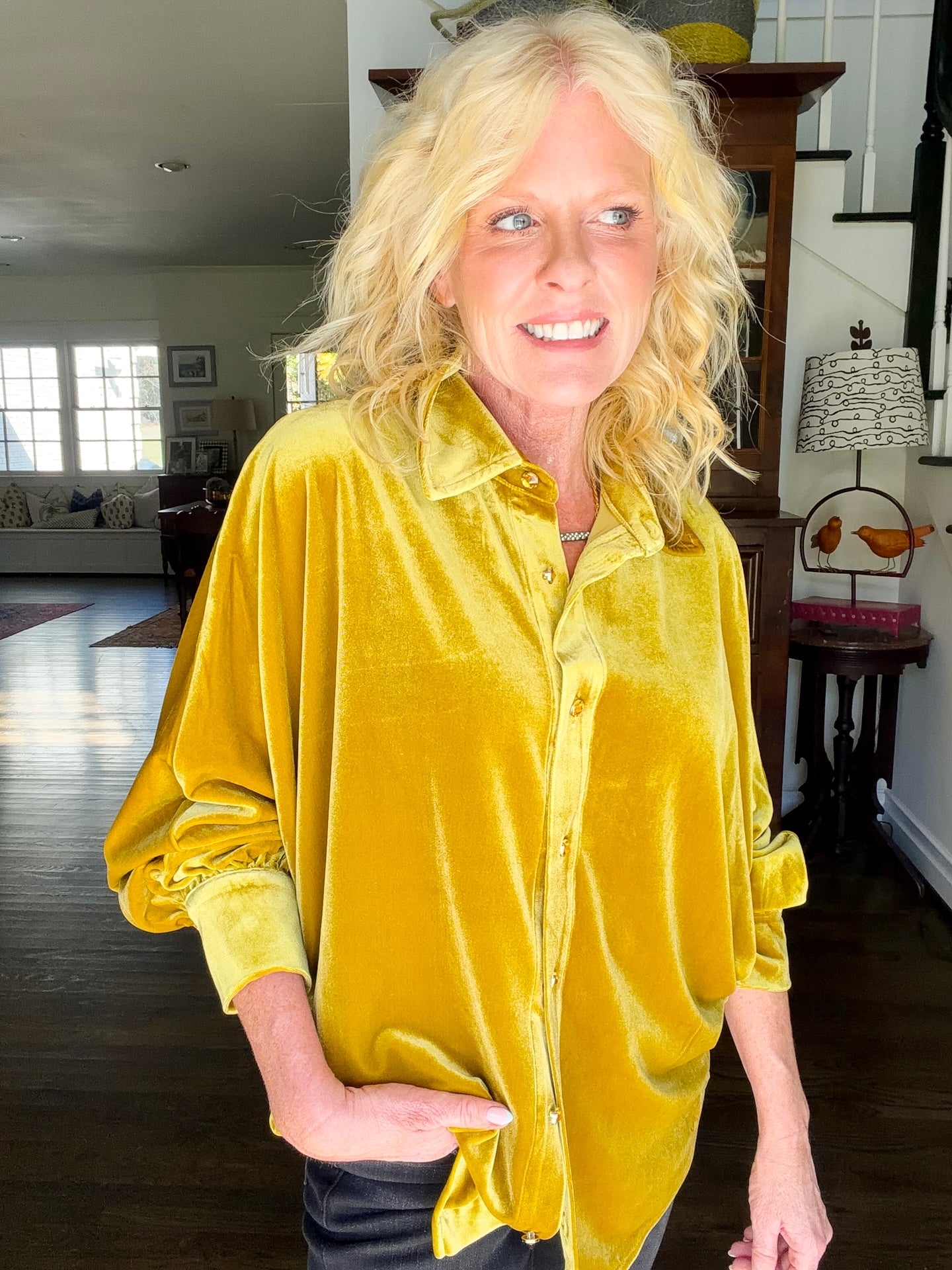 Chartreuse top